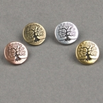 194-008: 15mm Tree of Life Button - (1pc) 