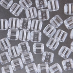 282-160-CRY:  6mm Crystal Swarovski Crystal Cube (12 pcs) 