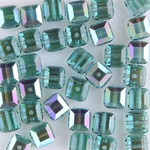282-160-ERAB:  6mm Erinite AB Swarovski Crystal Cube (12 pcs) 