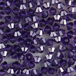 284-340:  5328 4mm bicone  Purple Velvet (36 pcs) 