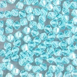 284-435:  5328 4mm bicone  Lt Turquoise (36 pcs) - Discontinued 