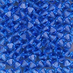 285-035:  5328 5mm bicone Capri Blue (36 pcs) - Discontinued 