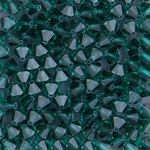 285-080:  5328 5mm bicone Emerald (36 pcs) - Discontinued 