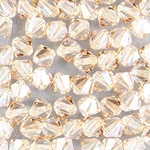 286-063:  5328 6mm bicone  Crystal Golden Shadow (36 pcs) - Discontinued 