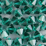 288-080:  5328 8mm bicone  Emerald (36 pcs) 