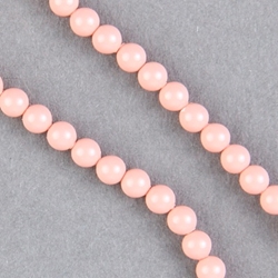 29-0443:  5810 4mm Pink Coral Crystal Pearl 