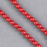 29-0444:  5810 4mm Red Coral Crystal Pearl 