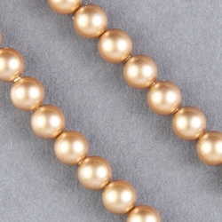 29-0633:  5810 6mm Vintage Gold Crystal Pearl 