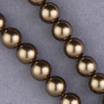 29-0800:  5810 8mm Antique Brass Crystal Pearl 