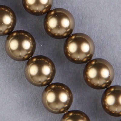 29-1000:  5810 10mm Antique Brass Crystal Pearl 