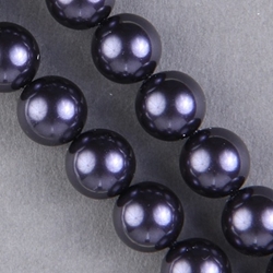 29-1014:  5810 10mm Dark Purple Crystal Pearl 