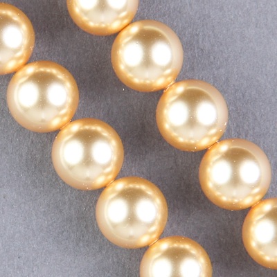 29-1015:  5810 10mm Gold Crystal Pearl 