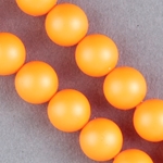 29-1040:  5810 10mm Neon Orange Crystal Pearl 