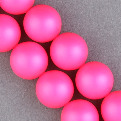 29-1241:  5810 12mm Neon Pink Crystal Pearl 
