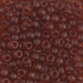 6-134F:  6/0 Matte Transparent Dark Topaz Miyuki Seed Bead approx 250 grams - 6-134F