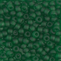 6-146F:  6/0 Matte Transparent Green  Miyuki Seed Bead 