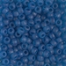 6-1614:  6/0 Dyed Semi-Frosted Transparent Aqua Miyuki Seed Bead - 6-1614*