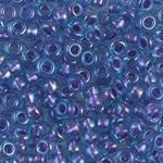 6-1827:  6/0 Sparkling Purple Lined Aqua Luster Miyuki Seed Bead 