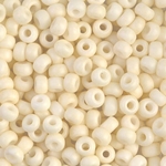 6-2021:  6/0 Matte Opaque Cream Miyuki Seed Bead 