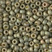 6-2033:  6/0 Matte Opaque Light Olive Luster  Miyuki Seed Bead approx 250 grams - 6-2033