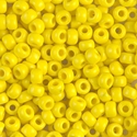 6-404:  6/0 Opaque Yellow Miyuki Seed Bead 