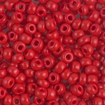 6-408:  6/0 Opaque Red Miyuki Seed Bead 