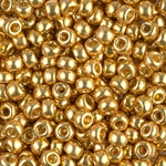 6-4202:  6/0 Duracoat Galvanized Gold Miyuki Seed Bead 