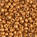6-4203F:  6/0 Duracoat Galvanized Matte Yellow Gold Miyuki Seed Bead approx 250 grams - 6-4203F