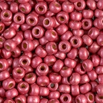 6-4211F:  6/0 Duracoat Galvanized Matte Light Cranberry Miyuki Seed Bead 