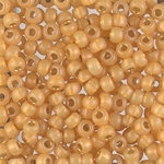 6-4231:  6/0 Duracoat Silverlined Dyed Golden Flax Miyuki Seed Bead 