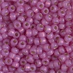 6-4246:  6/0 Duracoat Silverlined Dyed Lilac Miyuki Seed Bead 