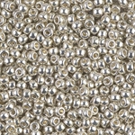 8-1051:  8/0 Galvanized Silver Miyuki Seed Bead 
