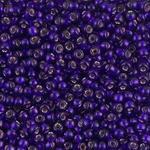 8-1427:  8/0 Dyed Silverlined Dark Violet  Miyuki Seed Bead 