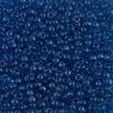 8-149:  8/0 Transparent Capri Blue Miyuki Seed Bead 