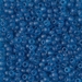 8-1614:  8/0 Dyed Semi-Frosted Transparent Aqua Miyuki Seed Bead - 8-1614*