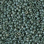 8-2031:  8/0 Matte Metallic Sage Green Luster  Miyuki Seed Bead 