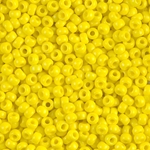 8-404:  8/0 Opaque Yellow Miyuki Seed Bead 