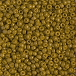 8-4491:  8/0 Duracoat Dyed Opaque Spanish Olive Miyuki Seed Bead 
