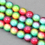 900-031-8:  8mm Miracle Bead Rainbow Multi Tone 