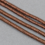 AFR-200:  4mm Dark Copper Heishi Kenya 13-inch strand (approx 240 pcs) 