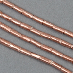 AFR-206:  3 x 7mm Copper Tubes Ethiopian 35-inch strand (approx 120 pcs) 