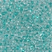 BB-1528:  Sparkling Aqua Green Lined Crystal Miyuki Berry Bead approx 250 grams - BB-1528