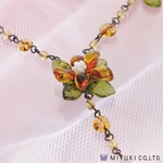 BFK-072:  Miyuki Orange Flower Necklace Kit 