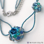 BFK-097:  Miyuki Azure Rose Necklace Kit 