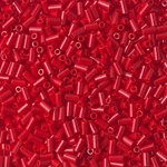BGL1-408:  3mm Miyuki Bugle Bead Opaque Red 