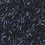 BGL1-452:  3mm Miyuki Bugle Bead Metallic Dark Blue Iris (was BGL 