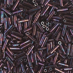 BGL2-460:  6mm Miyuki Bugle Bead Metallic Dark Raspberry 