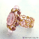 BO-046-1:  Miyuki Pink Brilliant Ring Kit 