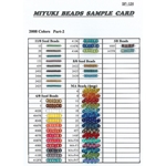CARD-2008-2:  New Colors Card 2008 (SP-124) (11/0, 6/0, 8/0, MA4, SB) 