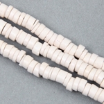 CCC-2-003:  Clay beads approx 4x2mm Beige 